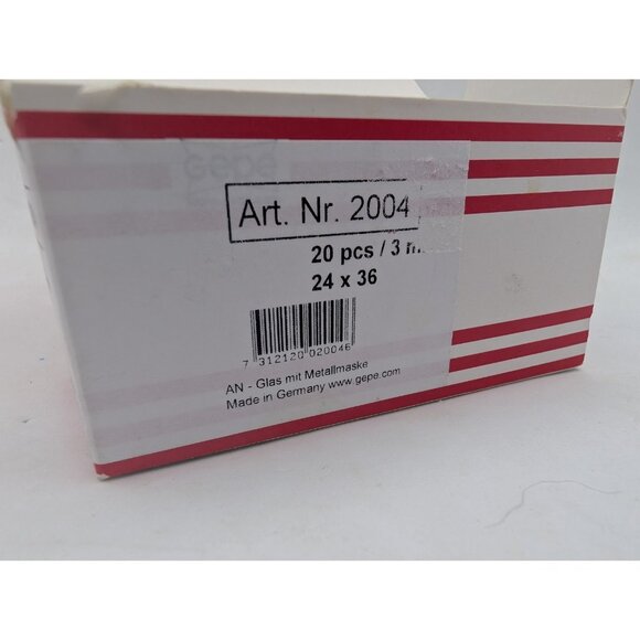 Vtg Gepe Antinewton Double Glass Slide Binders 24x36 Mounts 3mm 20 Count Germany - Picture 4 of 7